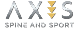 The Axis Spine and Sport website scrolling logo
